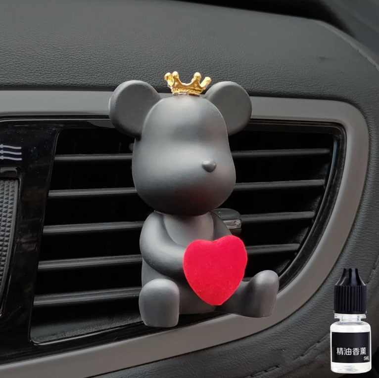 Car Mounted Bear + Perfume Accessories