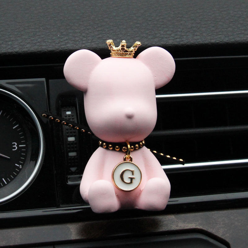 Car Mounted Bear + Perfume Accessories