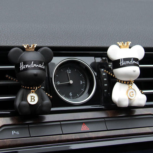 Car Mounted Bear + Perfume Accessories